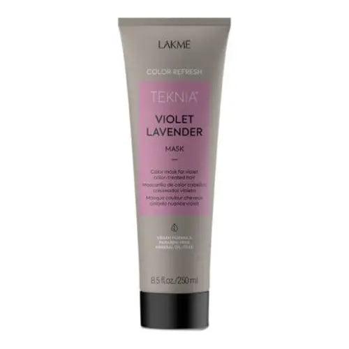 Violet Lavender Mask for hair repair and color vibrancy, featuring lavender, ceramide rebuild system, and cationic dyes.