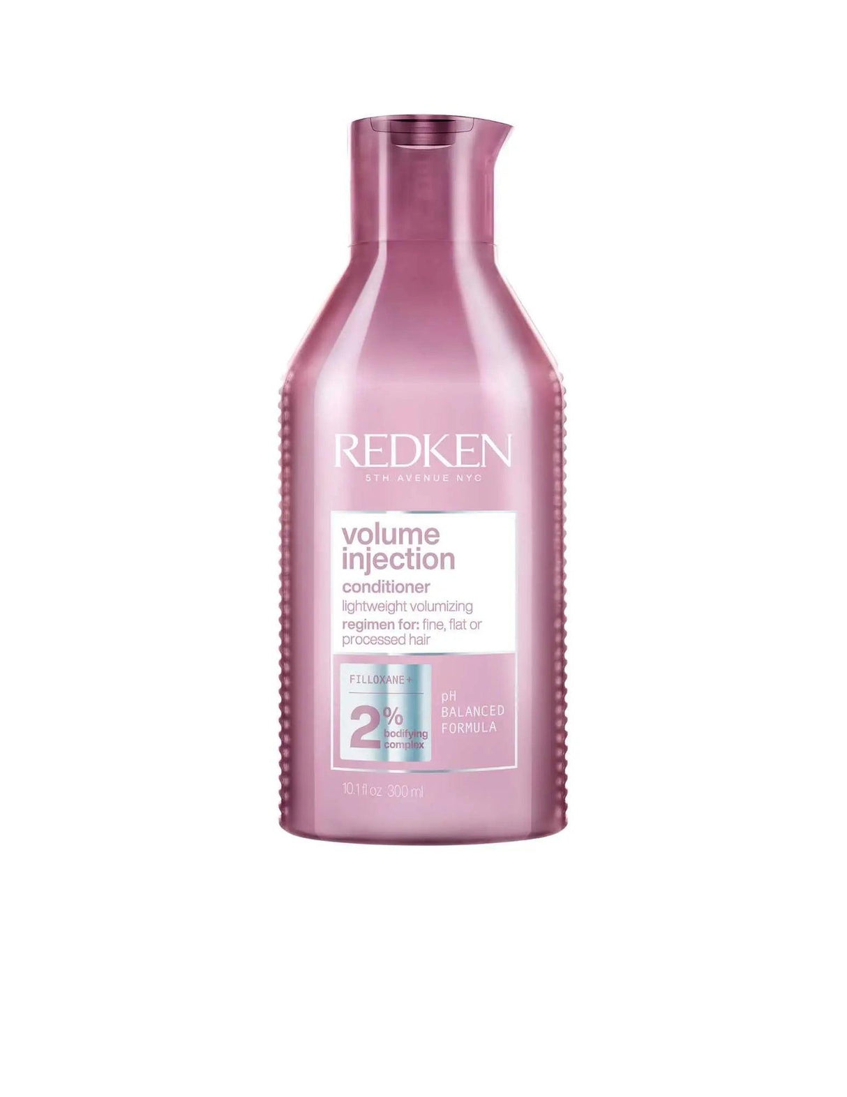 Redken Volume Injection Conditioner for fine hair, enhancing volume and fullness with lightweight formula, boosts hair body and vitality.