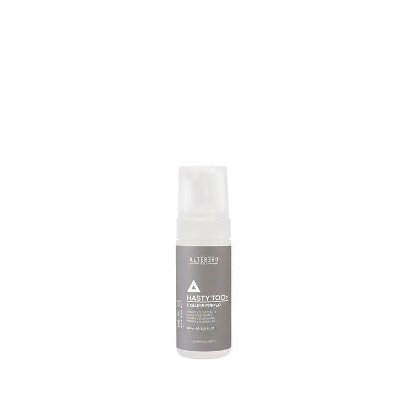 Volume Primer Mousse for weightless hair volumizing from root to tip, ideal for fine long hair, enhances styling product longevity.