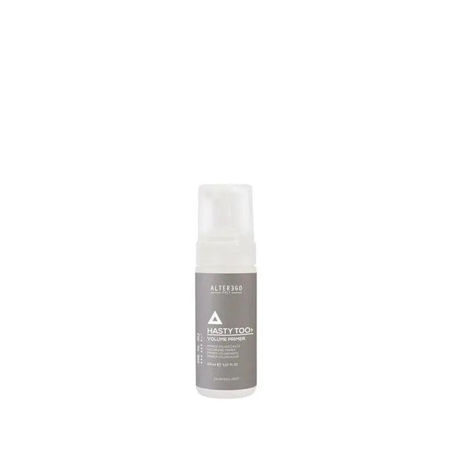 Volume Primer Mousse for weightless hair volumizing from root to tip, ideal for fine long hair, enhances styling product longevity.