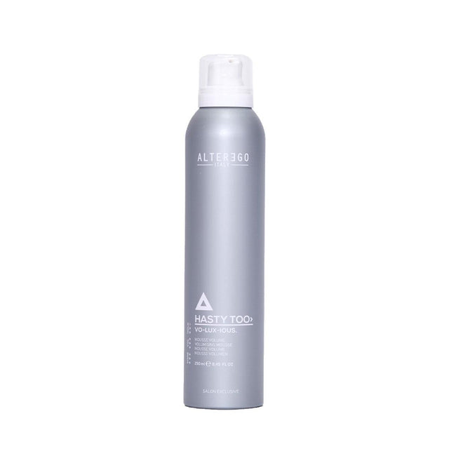 Voluxious Mousse by Alter Ego for medium hold and revitalized hair body