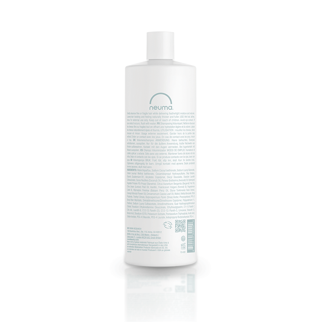 Neu Volume Shampoo bottle sulfate-free formula for boosting hair volume and shine.