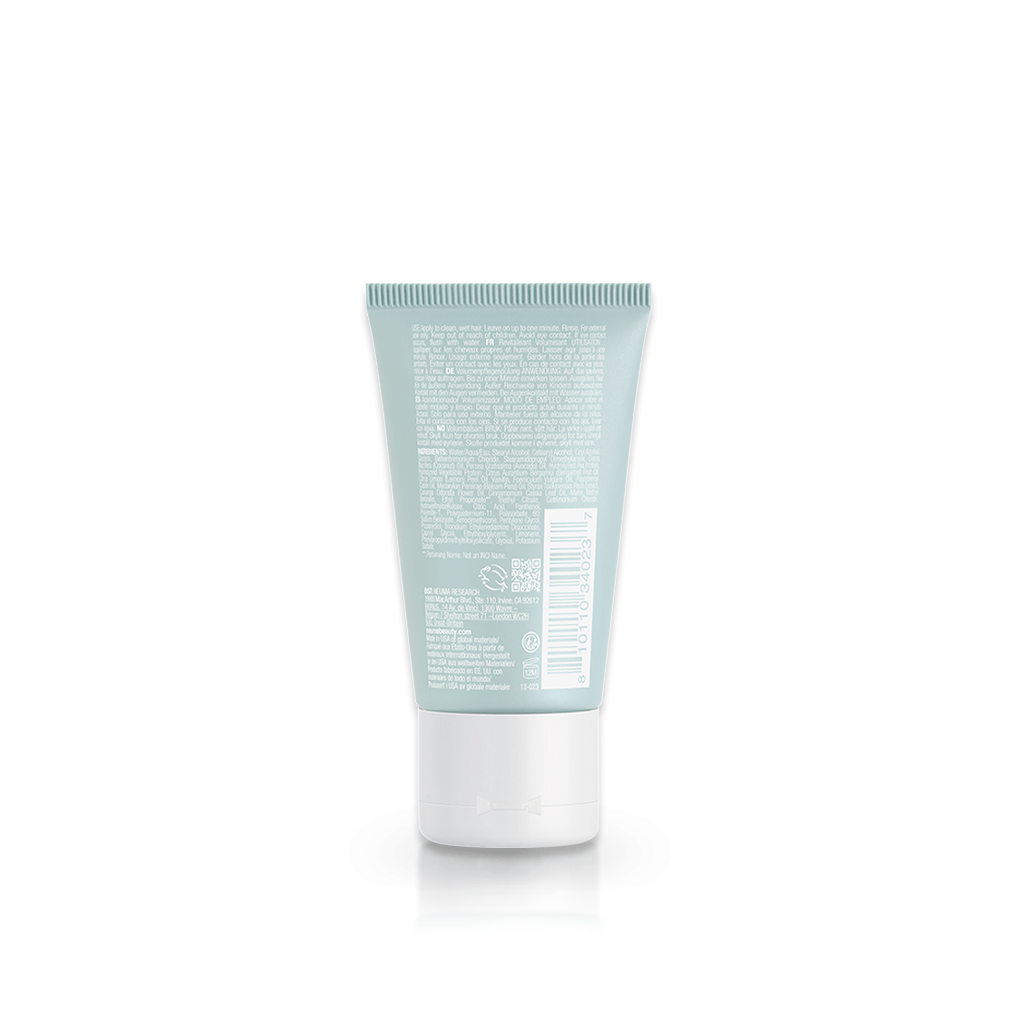 Back view of Neu Volume Conditioner tube showing product details