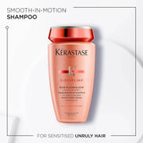 Kérastase Bain Fluidealiste Gentle shampoo for frizzy hair control, 250ml. Suitable for all hair textures. Sulfate-free formula.
