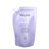 Blond Absolu Bain Lumière Refill Pouch by Kérastase made from 82% recycled plastic for refillable aluminum bottles.