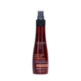 Color Care Leave-in Conditioner bottle with Lychee extract for shiny, silky hair; free from sulphates, parabens, and artificial colorants.
