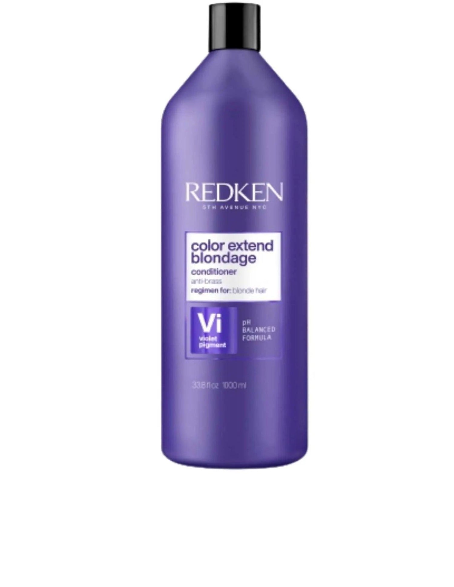 Redken Color Extend Blondage Conditioner 1L bottle for blonde hair brassiness control.