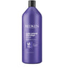 Redken Color Extend Blondage Shampoo 1L bottle for toning blonde and highlighted hair, reduces brassiness, enhances color vibrancy.