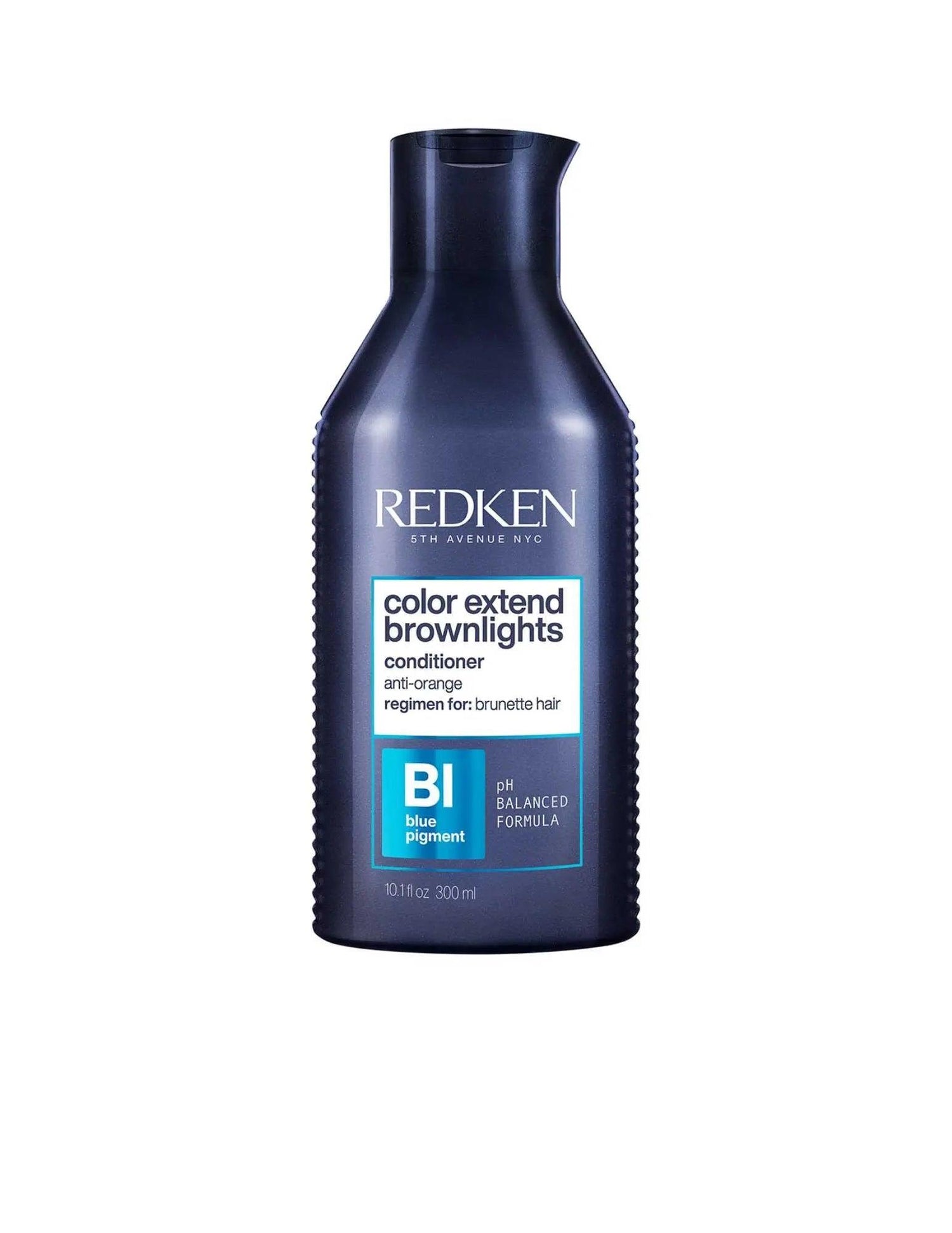 Redken Color Extend Brownlights Conditioner for brown hair, neutralizes brassy tones, 10.1 fl. oz bottle, anti-orange formula.