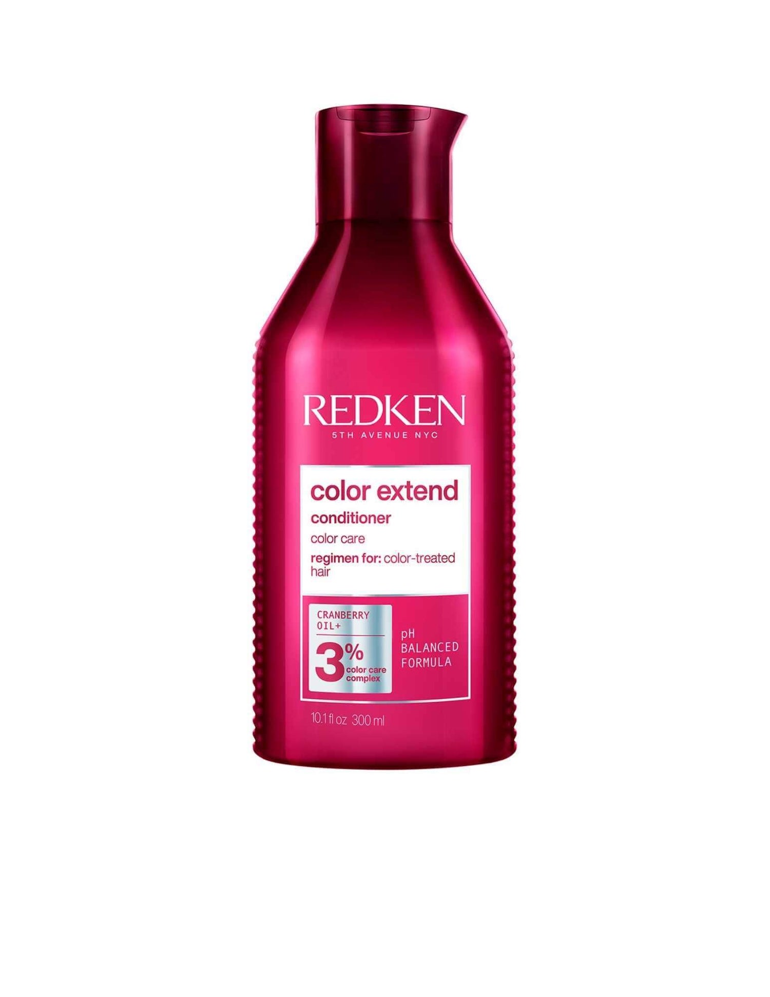 Redken Color Extend Conditioner 1L for color-treated hair, in a vibrant red bottle, nourishes and protects hair color. Suitable for all textures.