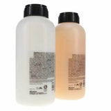 Davines Oi Shampoo and Conditioner Pro Size 1L Duo bottles, ideal for soft, shiny hair, enriched with roucou oil, gentle cleansing.