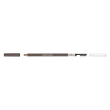 Malu Wilz Designer Eyebrow Pencil with brush for defining and grooming brows, offering buildable coverage and a natural matte finish.