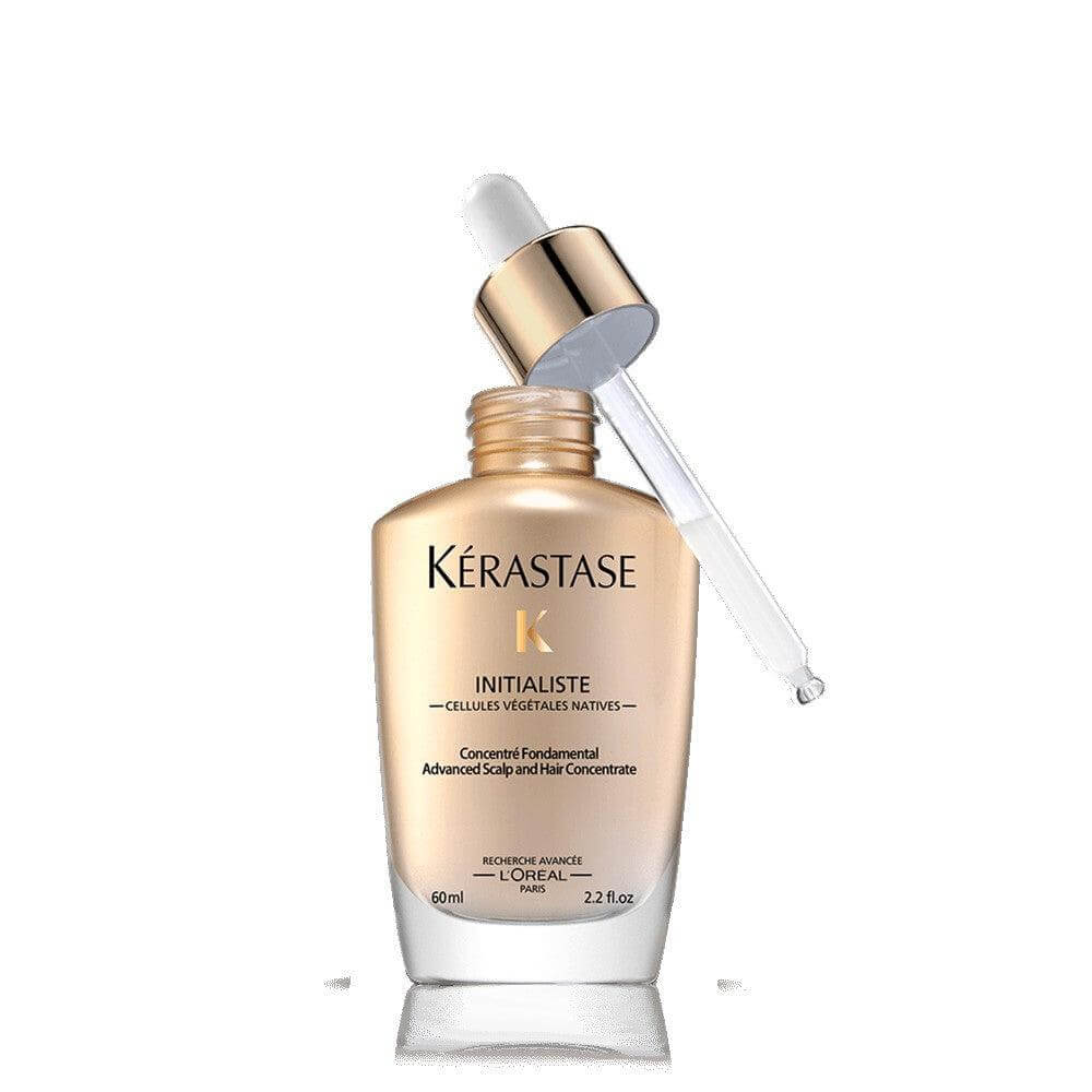 Kérastase Initialiste Strengthening & Volumizing Scalp & Hair Serum bottle with dropper, for all hair types.