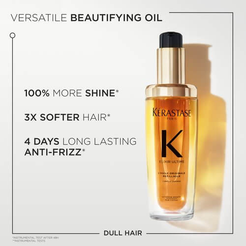 Kérastase Elixir Ultime Refillable Hair Oil for Shine, Softness, and Anti-Frizz