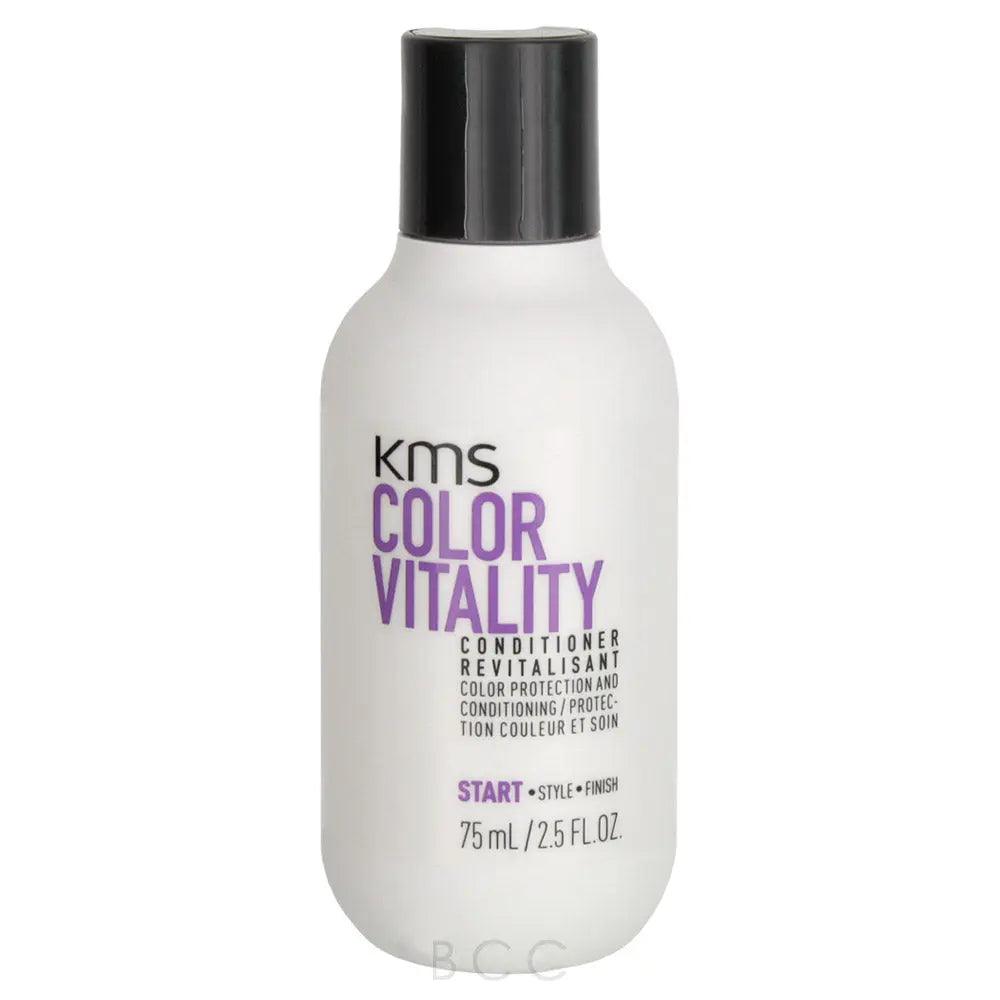 KMS Colorvitality Conditioner 75ml bottle for extended color protection and vibrant shine.