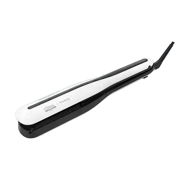 L’Oréal Professionnel Steampod 3.0 hair straightener with advanced steam technology, offering smoother styling with less damage.