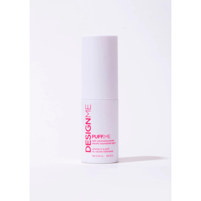 Puff.Me Light Volumizing Powder for instant root lift, 9g bottle by DESIGNME. Achieve volume effortlessly with lightweight formula.