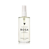 Rosa Facial Mist bottle with rose water and aloe, hydrating skin mist for refreshing and reducing inflammation, 3.38 fl oz.