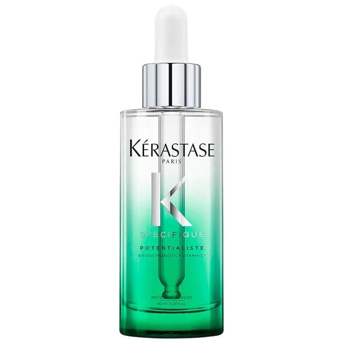 Kérastase Potentialiste Hydrating & Soothing Scalp Serum bottle with dropper, designed for all hair types and scalp concerns.
