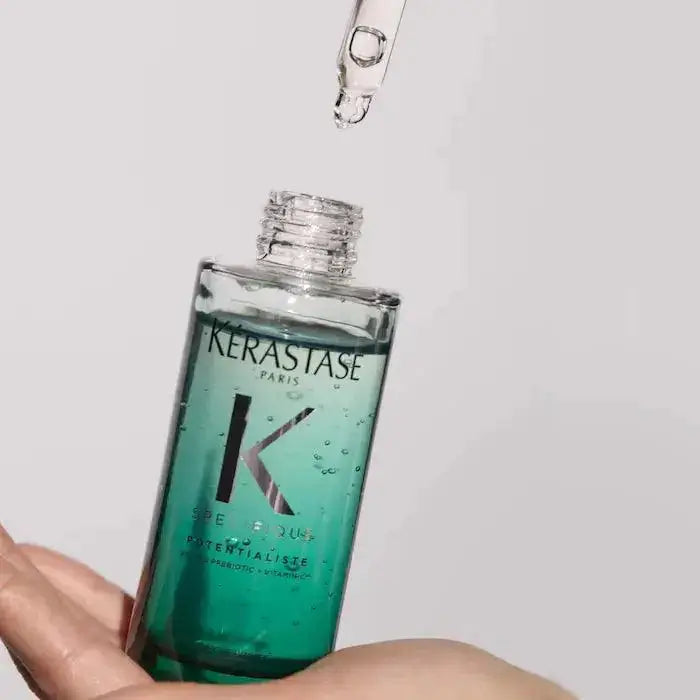 Kérastase Sérum Potentialiste hydrating and soothing scalp serum bottle with dropper for all hair types.