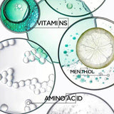 Kérastase Potentialiste serum ingredients including vitamins, menthol, amino acids, and a lime slice for scalp health.