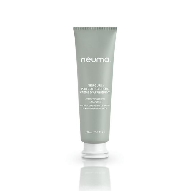 Neu Curl Perfecting Crème for boosting curl formation, shaping curls, and reducing frizz with coconut hibiscus scent in 150ml tube.