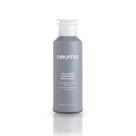 Neu Repair Conditioner bottle for strengthening and nourishing hair with lemon, lavender, and fir needle aroma.